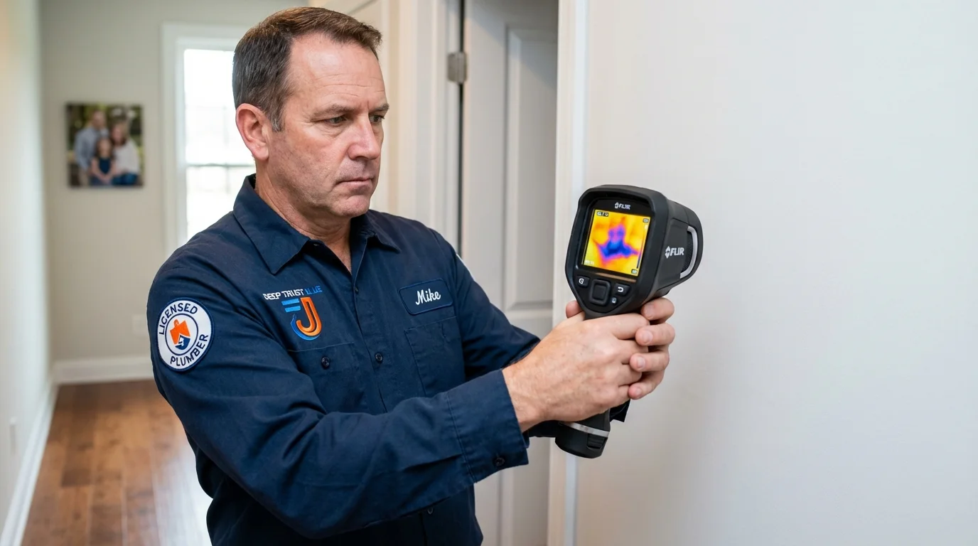 Thermal imaging leak detection by Johns Plumbing LLC in New Wilmington